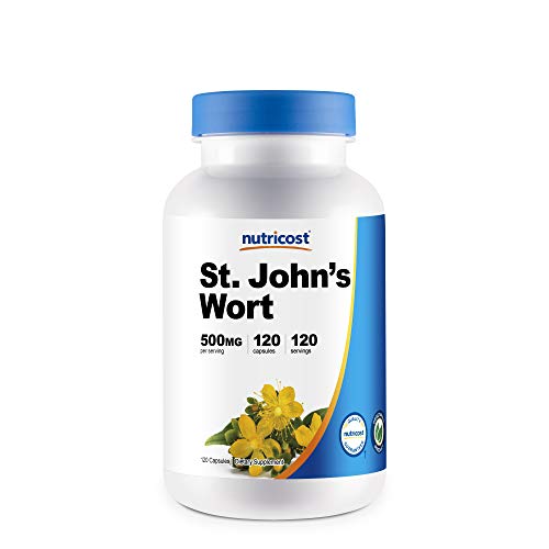 Nutricost St Johns Wort Capsules (500mg) 120 Capsules- Gluten Free and Non-GMO