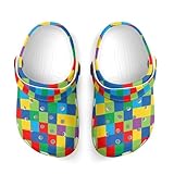 Boy's Fashion Beach Pool Slippers Toddler Sandals for Stylish Water Play, Colorful Neon Mushrooms