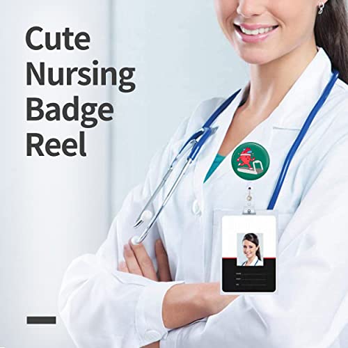 Heart Cardiac Badge Reels Holder Retractable With Id Clip For Nurse Name Tag Card Funny Anatomy Nursing Doctor Teacher Student Medical Md Work Alligator Clip Zjk1015 #TOP4