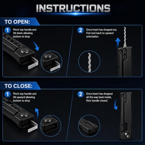 Grav Pick Outdoor Multi-Tool, Sliding Pocket Grabber with Interchangeable Stainless Steel Probes（2pcs) by Huifeidezhu - Used condition - Image 4