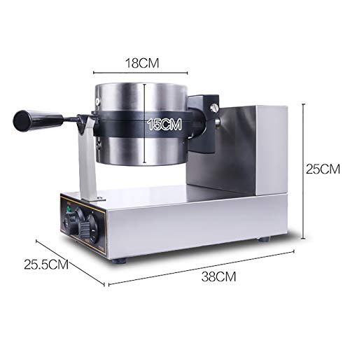 CLING Kommerzieller runder Waffeleisen Edelstahl Antihaft 250 ° C intelligente Temperaturregelung 180 ° Drehung Geeignet… – Bild 3