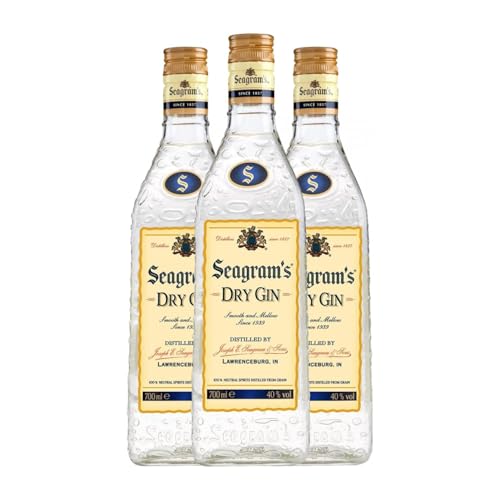 Ginebra Seagram's Dry Gin 70 cl (Caja de 3 Botellas de 70 cl)