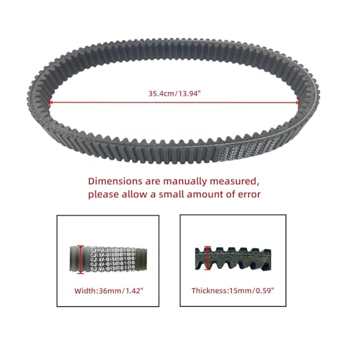 Image of Drive Belt Compatible for Cfmoto Uforce 1000 Zforce 950 1000 Cforce 800 1000 Replace 0JWA-055000-10000