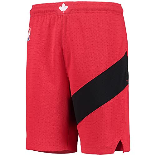 Toronto Raptors Red Youth 8-20 Icon Edition Performance Swingman Shorts, Vermelho, 18-20