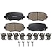 Detroit Axle - Rear Brake Pads for 2017-2021 Jeep Compass 2015-2023 Renegade 500X 2023-2025 Dodge Hornet, 2018 2019 2020 Ceramic Brake Pads with Hardware Replacement