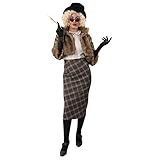 NET TOYS Stilvolle Pelz-Jacke Faux Für 20er Jahre Style - Braun 38/40 (S/M) - Hochwertiges Damen-Kostüm-Zubehör Jäckchen in Fell-Optik - Ideal für Mottoparty & Fasching