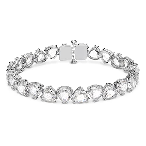 Swarovski Millenia Armband, Weißer und Rhodiniertes Damenarmband mit Strahlenden Swarovski Kristallen