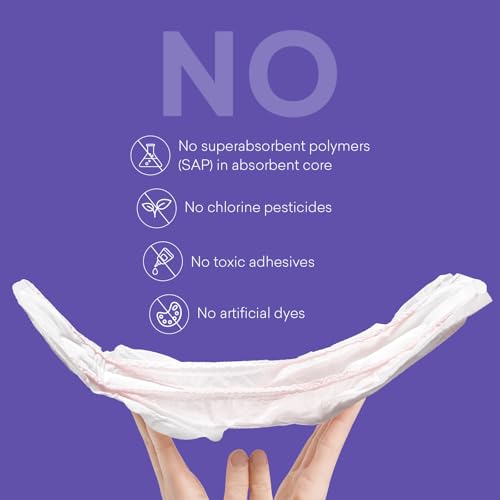 Image of PurComfy 24 Count Premium Postpartum Pads with Wings, Large Maximum Absorbency Postpartum Maternity Pads Ultra Soft Heavy Flow Secure Leak Protection After Birth (Pack of 3)