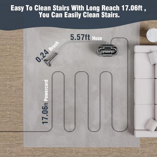 22Kpa 600W Polsterreiniger Gerät für Teppich Waschsauger für Polster & Auto Flecken Nasssauger Polsterreiniger Sofa Reinigungsgerät Polstersauger Couch Reiniger Gerät Teppichreiniger (Black)