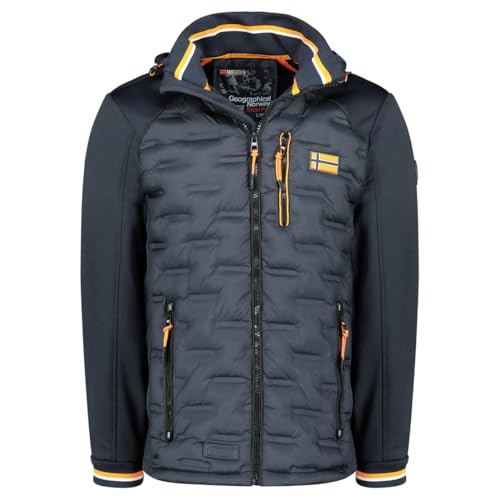 Geographical Norway - Parka Uomo Modello BETOM, Blu navy, L