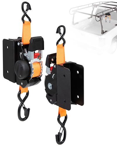 Heavy Duty Ladder Rack Straps Tie-Down System, Double J Hook