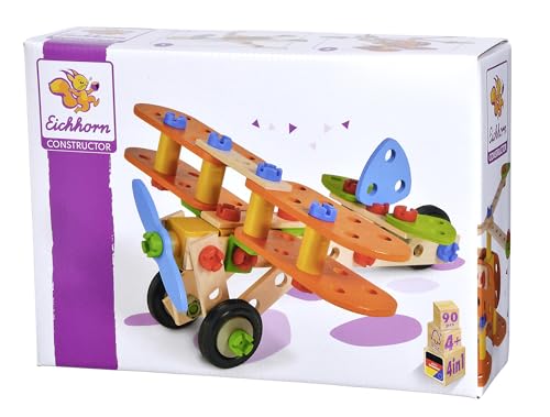 Eichhorn - 100039031 - Constructor Doppeldecker, 85-teilig,...