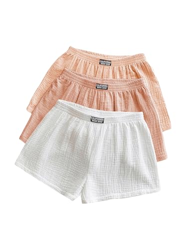Image of SOLY HUX Women's Summer Shorts 3 Packs Casual Comfy Shorts Sets