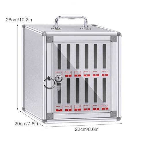 Support de téléphone portable en alliage d'aluminium avec verrou pour salle de classe et bureau - 8