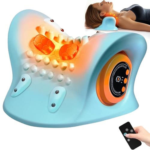 Soleida Neck Massager, Neck Therapy Pro Wireless, 5 en 1, relajante de cuello y espalda con calor, 5 modos y 6 velocidades, masaje de tejido profundo. Alivio real en tan solo 15 minutos
