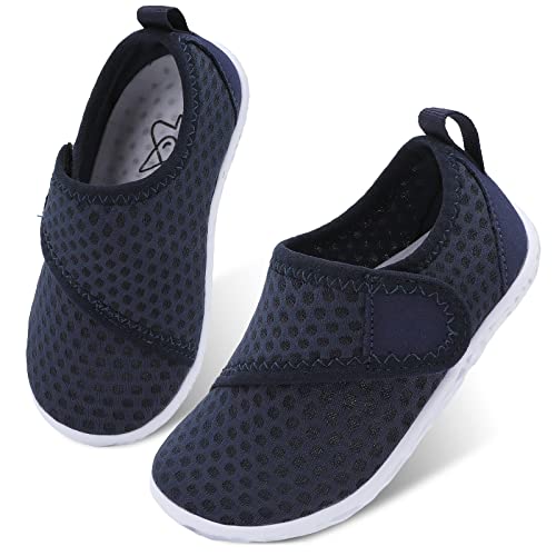 Image of LeIsfIt Toddler Water Shoes Boys Girls Barefoot Aqua Socks Kids Breathable Quick-Dry Swim Shoes for Beach Pool Surf