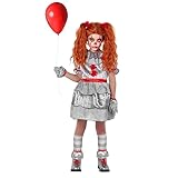 Morph Scary Clown Costume For Girls, Scary Clown Costume For Kids Girls, Halloween Costumes For Kids, Girl Movie Character Costumes, XL - Image 5