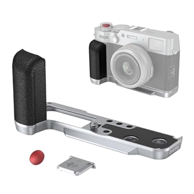SMALLRIG X100VI Empuñadura en Forma de L para Cámaras FUJIFILM X100VI y X100V, Placa de Liberación Rápida Incorporada para Arca, Mango Lateral de Silicona Liviano, con Botón Obturador - 4555 | Ya disponible en tu tienda friki favorita! En mundofriki.es!