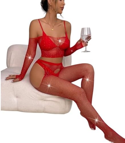 TAŞLI KIRMIZI JARTİYER VÜCUT ÇORABI 2 PARÇA ELBİSE ETEK İÇİ İÇ GİYİM BODY VE KÜLOTLU ÇORAP - Görsel 6