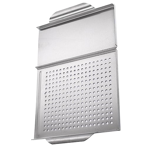 Gogogmee Non-stick Griddle Pan for Gas Grill Stainless Steel Square Grill Plate Indoor/outdoor Bbq Accessory