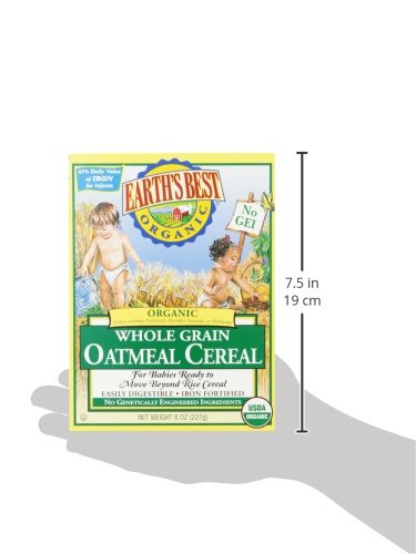 earth's best organic infant cereal whole grain oatmeal
