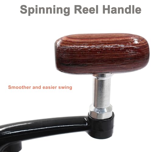 Cionyce 2 Pcs Spinning Reel Handle, Fishing Reel Handle Replacement Parts(Small