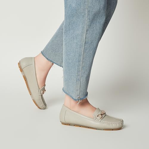 Image of Women's Business Loafers Work Casual Flats Shoes Lightweight Penny PU Leather Slip On Walking Shoes
