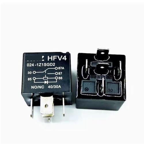 Relais HFV4 024-1Z1SGD2 HHZ 24V CC à 5 broches pour circuit automobile - Lot de 10 pièces