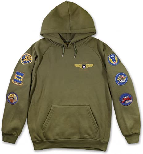 Big Boy Tuskegee Airmen S4 Mens Pullover Hoodie [Green] - ID#34593-77-225-0-0