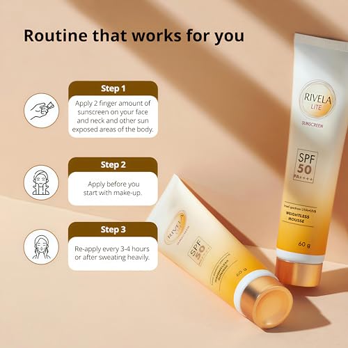 Image of Sunscreen SPF 50 PA++++, Weightless Mousse, 60g By Glorida