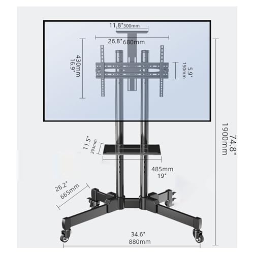 Soporte móvil universal para TV 32 a 70 pulgadas miniatura 3