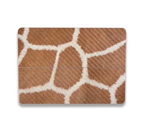 Image of MightySkins Carbon Fiber Skin Compatible with Microsoft Surface Laptop Studio 2 (2023) Full Wrap Kit - Giraffe Print | Protective, Durable Textured Carbon Fiber Finish | Made in The USA
