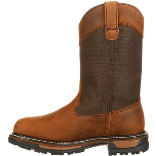 ROCKY Original Ride 200G Insulated Waterproof Wellington Boot, Brown, Size 10(WI)