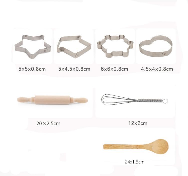 Kids Baking Sets for Girls ,Chef Costume Kids and Ttoddler Apron for Girls,Kid Apron and Chef Hat Set,Popular Gifts for 2-8 Year Old ,Stocking Stuffers - Image 5