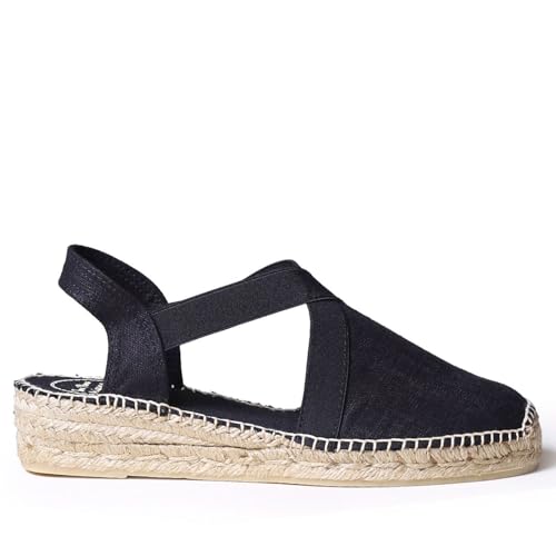 Image of Toni Pons - VERONA - Women's flat vegan espadrilles with elastics