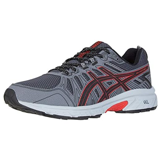 ASICS Men's Gel-Venture 7 Running Shoes, 11, Black/Classic RED