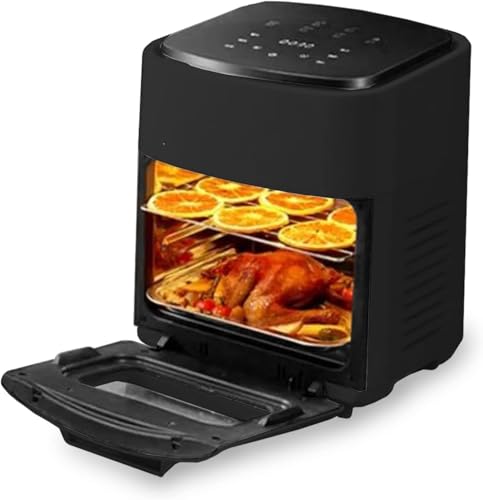 15L Air Fryer Oven, 1400W Electric Air Fryer, Family Rotisserie Oven with Digital LCD Touch Screen,6-in-1 Presets for Baking, Roasting, Dehydrating, Min 1 Year Manufacturer Warranty"