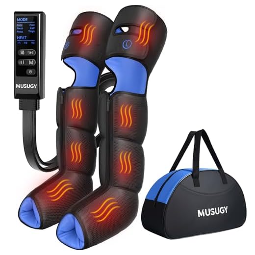 Musugy Leg Massager with Heat and Compression