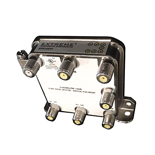 Extreme 6 Way Balanced Hd Digital 1Ghz High Performance Coax Cable Splitter - Bds106Vf #TOP1