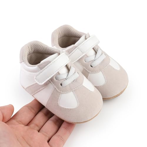 Image of Baby Boys Girls Sneakers Toddler Non-Slip Soft Rubber Sole First Walking Shoes Infant Newborn Crib Dress Shoes