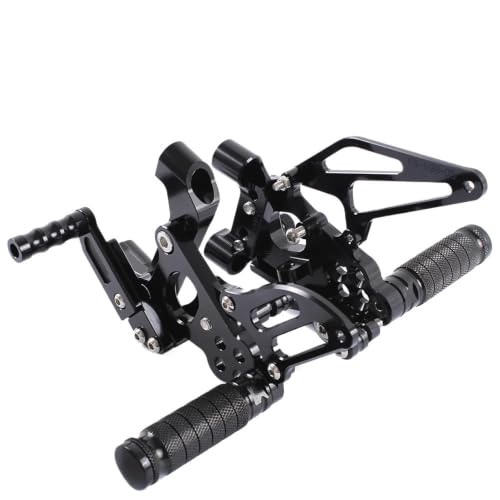 Commandes reculées moto avec pédale réglable pour optimiser la position