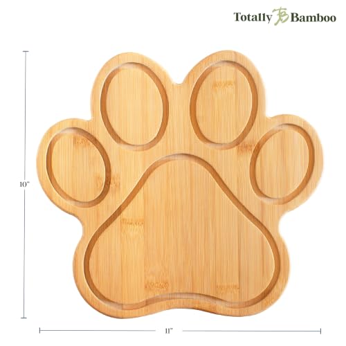 Tabla de cortar en forma de pata de perro y bambú miniatura 7