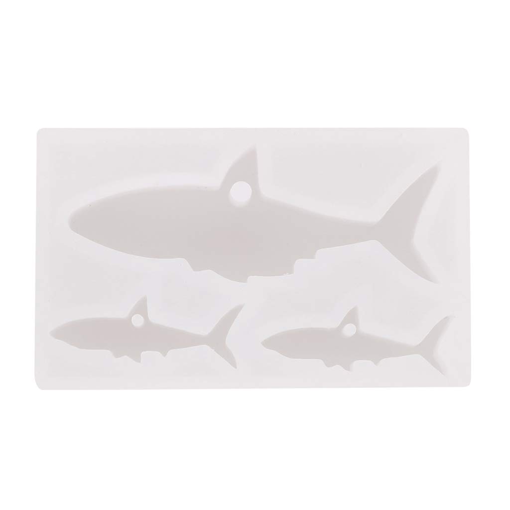 Buwei Crystal Epoxy Resin Mold Shark Casting Silicone Mould Handmade DIY Crafts Decor