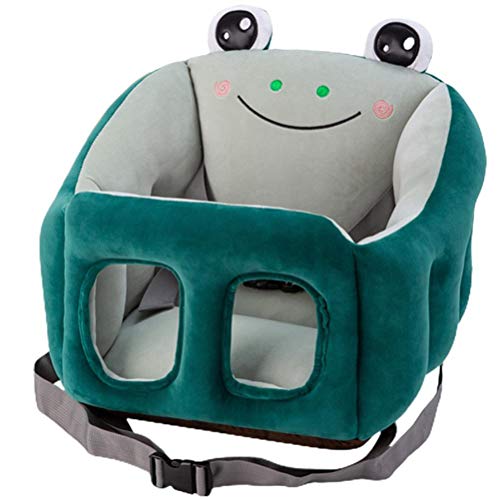 ベビーソファー お座り勉強チェア ベビーソファーカバー お座り練習 可愛い ベビーチェアカバー 赤ちゃん ぬいぐるみ ふわふわ 滑り止め 安定感 取り付け簡単 座布団 お食事 保育園 男女兼用 ベビーグッズ 贈り物 (frog,40*35cm*32*25c
