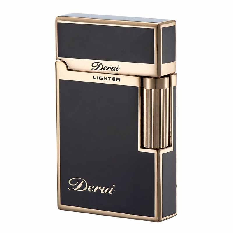 Classic Butane Lighter Vintage Side Slide Ignition Lighter, Refillable for Men, Dad, Husband, Unique Collectible(Fuel Not Included),Gold