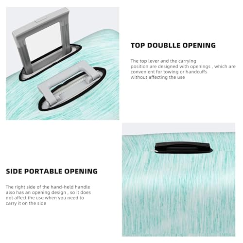 Blue Bright Print Luggage Covers For Suitcase,Elastic Washable & Stretchable Suitcase Covers For Luggage, Anti-Scratch - Fits 18-32 Inch Luggage-No Luggage Included3