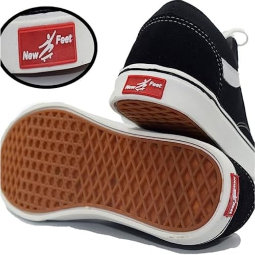 Tenis Feminino KNW Skate Camurça Macio Confortavel (PRETO, BR, Adulto, Numérico, 35)