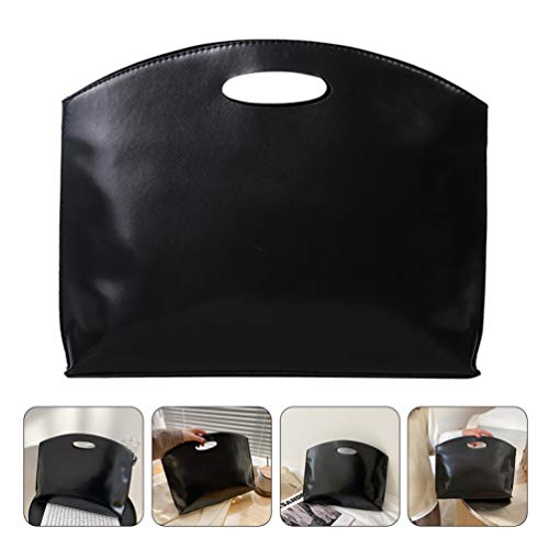 Amosfun Maleta feminina de couro de poliuretano, bolsa de trabalho, bolsa de trabalho, bolsa de negó