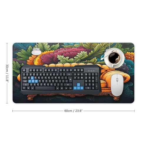 Mouse Pad Grande Antideslizante de Goma 30x60 cm miniatura 2