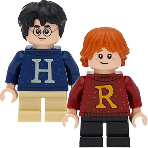 LEGO Harry Potter - Mini figuras de Harry y Ron en jersey de Navidad Cover